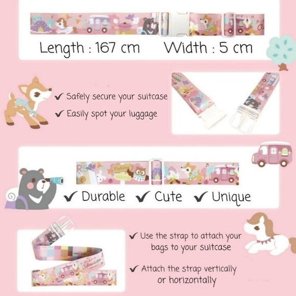 Corgi Travel Suitcase Luggage Straps - Picture 2 of 8